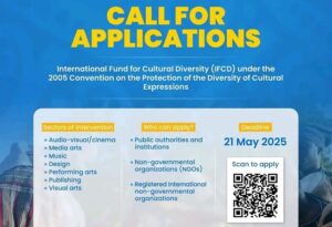 UNESCO International Fund for Cultural Diversity 2025 (up to $100,000)