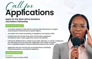 Apply Now: West Africa Solutions Journalism Fellowship 2025 by Nigeria Health Watch-gwgob