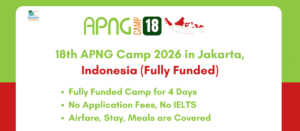 18th APNG Camp 2026 Jakarta, Indonesia – Fully Funded Youth Leadership Camp