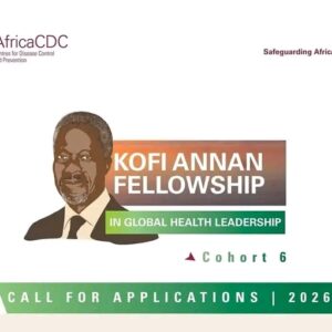 Kofi Annan Fellowship 2026: Fully-Funded Global Health Leadership for Africans