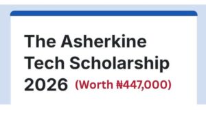 Asherkine Tech Scholarship For Nigerians 2026 | Fully Funded Training at TS Academy