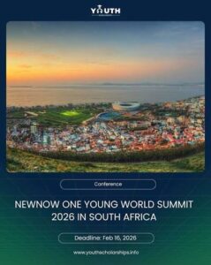 NewNow One Young World Summit 2026: Fully Funded